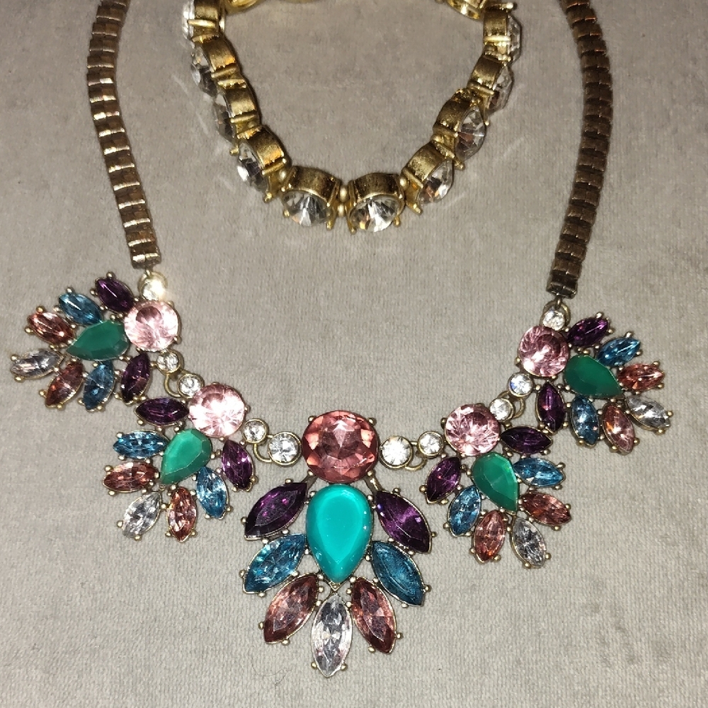 Dress Barn Multicolor Gem Necklace